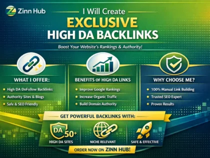Create Exclusive High Da Backlinks