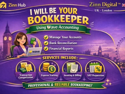 Be your bookkeeper using Wave accounting - Zinn Digital ™