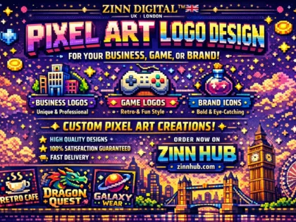 Create a pixel art logo for your business