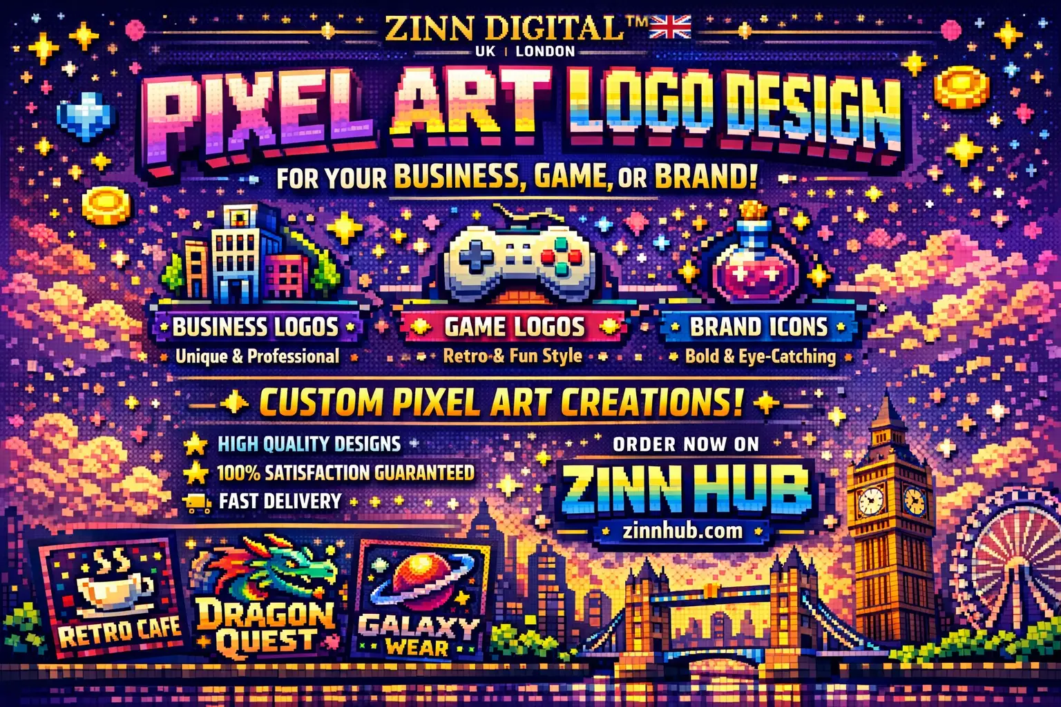 Create A Pixel Art Logo For Your Business, Game, Or Brand 1 Create A Pixel Art Logo For Your Business