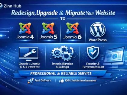 Redesign Upgrade Migrate Update Site To Joomla 4 Joomla 5 Joomla 6 Or Wordpress