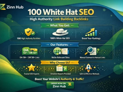 100 white hat SEO high authority link building backlinks