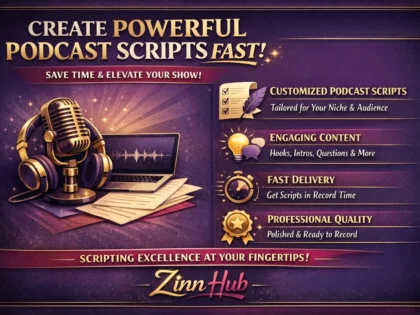 create powerful podcast scripts fast