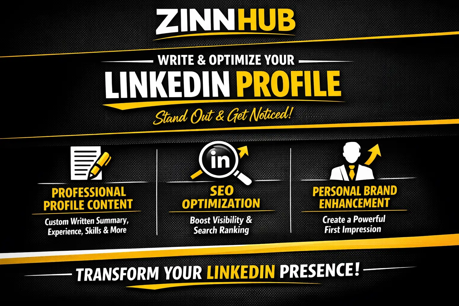 Write New Linkedin Profile Content And Boost Optimization 1 Write New Linkedin Profile Content And Boost Optimization