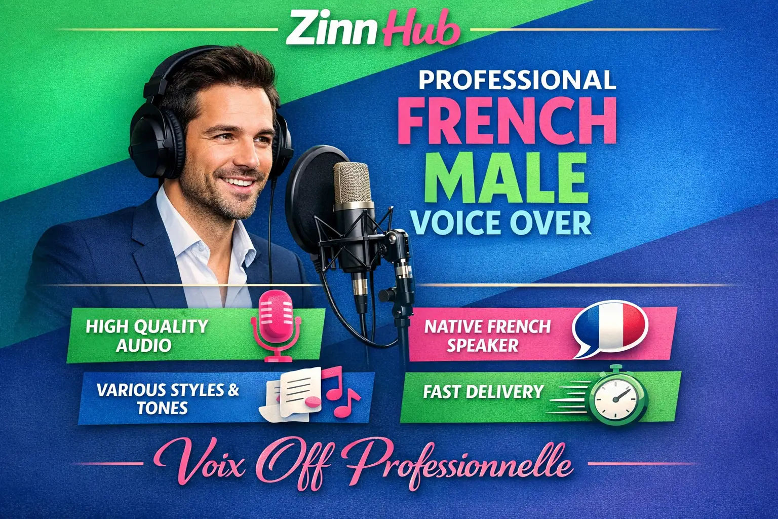 Record Any Professional French Male Voice Over 1 Record Any Professional French Male Voice Over