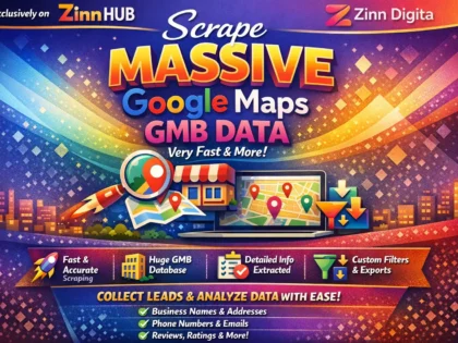 scrape massive google maps gmb data very fast and more