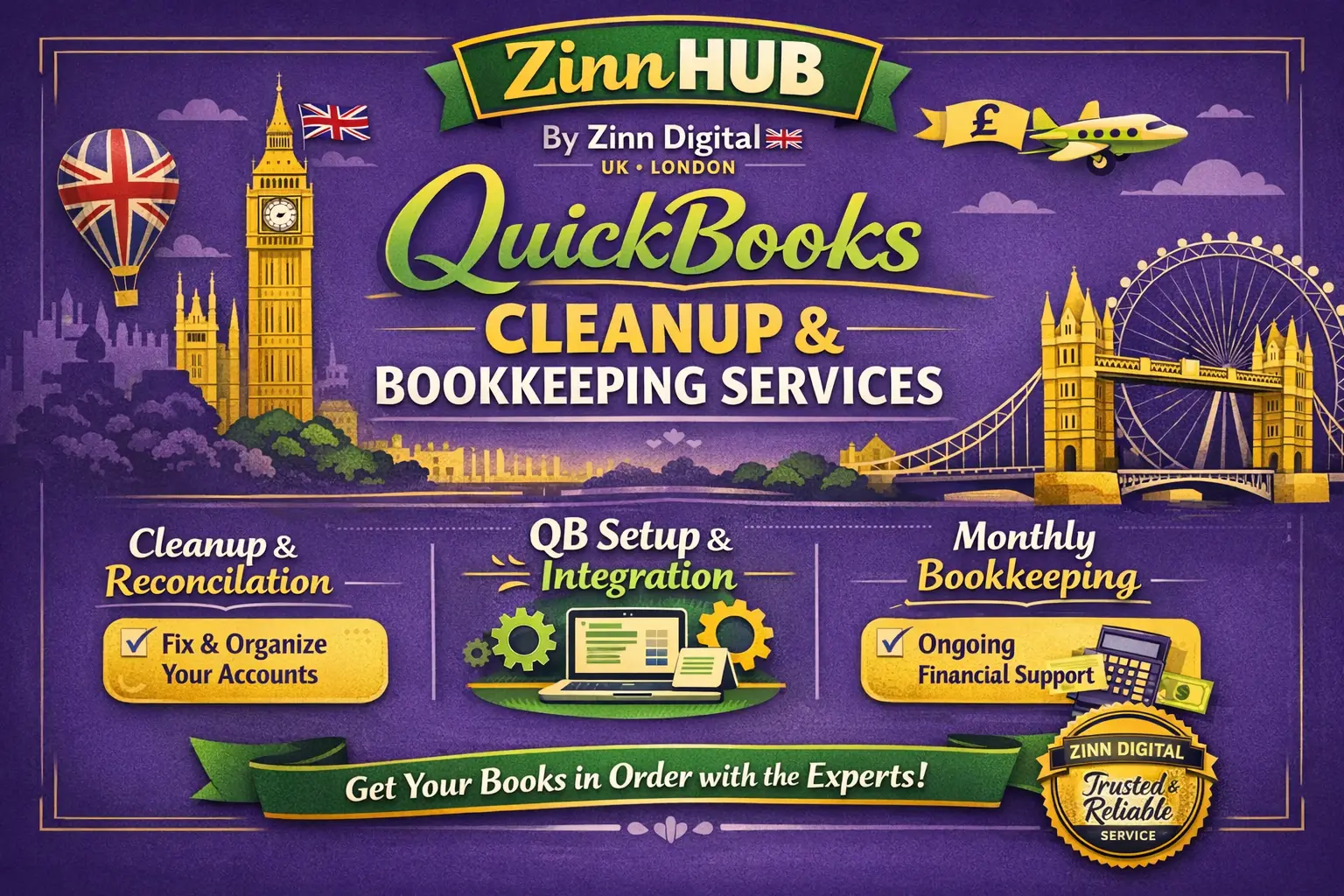Quickbooks Cleanup, Setup &Amp; Bookkeeping Services By Zinn Digital ™ 1 Quickbooks Cleanup