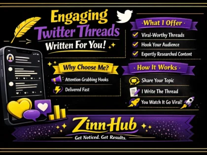 write engaging twitter threads for you