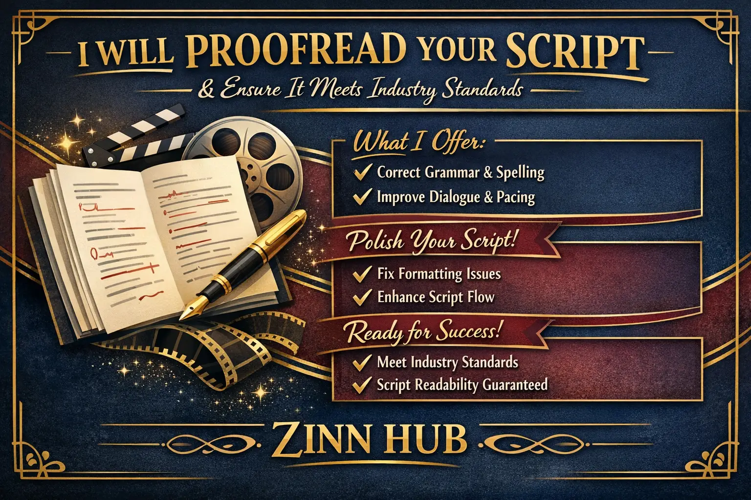 Proofread Your Script And Ensure It Meets Industry Stadards 1 Proofread Your Script And Ensure It Meets Industry Stadards