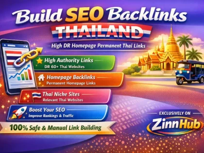 Build Seo Backlinks Thailand High Dr Homepage Permanent Thai