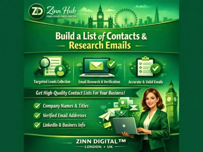 Make A List Of Contacts And Research Emails In Web