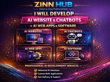 develop ai website