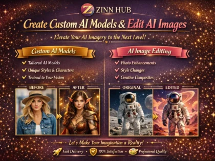 create custom ai models and edit ai images