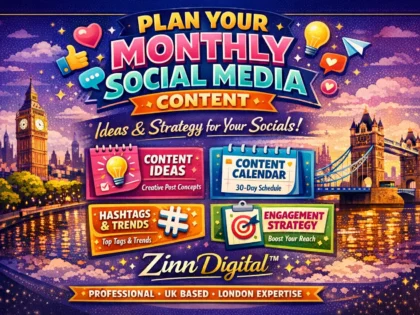 plan your monthly social media content with ideas strategy