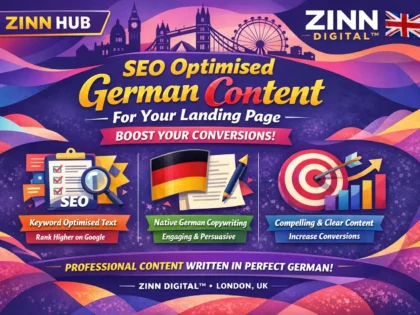 Create SEO optimised German content for your landing page to boost conversions