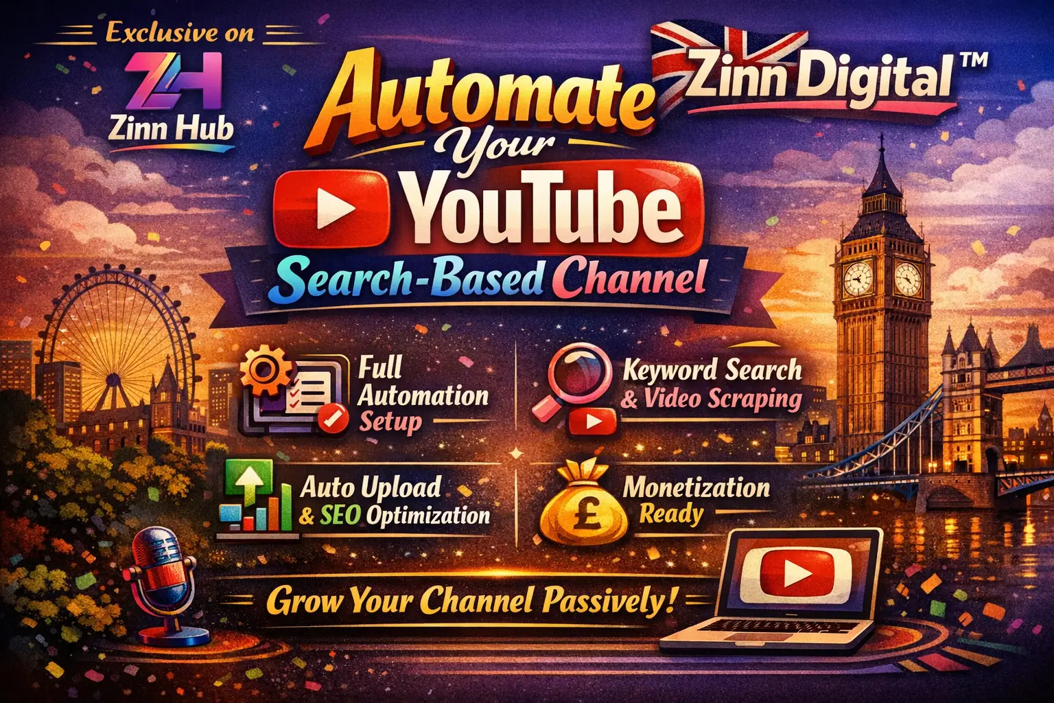 Automate Your Youtube Search-Based Channel With Zinn Digital ™ 3 Automate Your Youtube Search-Based Channel With Zinn Digital ™ - Image 3