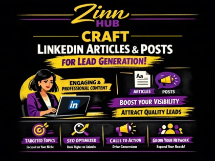 craft linkedin articles and posts for lead generation