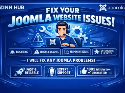 Fix Any Kind Of Issues Related To Joomla Website