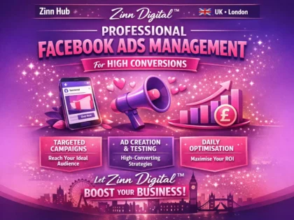 Professionally Manage And Optimise Your Facebook Ads For Conversions