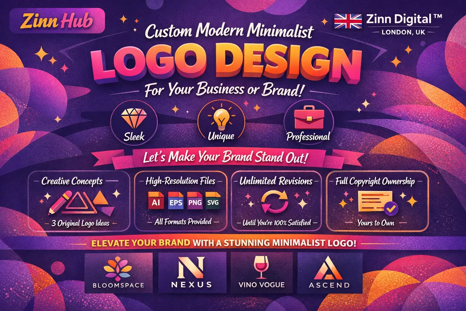 Create Custom Modern Minimalist Logo Design For Your Business Or Brand 1 Create Custom Modern Minimalist Logo Design For Your Business Or Brand