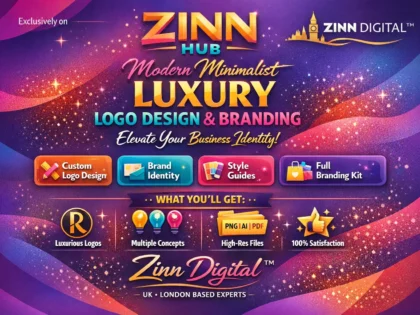 Create Extremely Modern Minimalist Luxury Business Logo Design And Branding