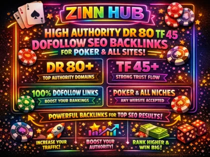Do High Authority Dr 80 Tf 45 Dofollow Seo Backlinks For Poker And All Sites