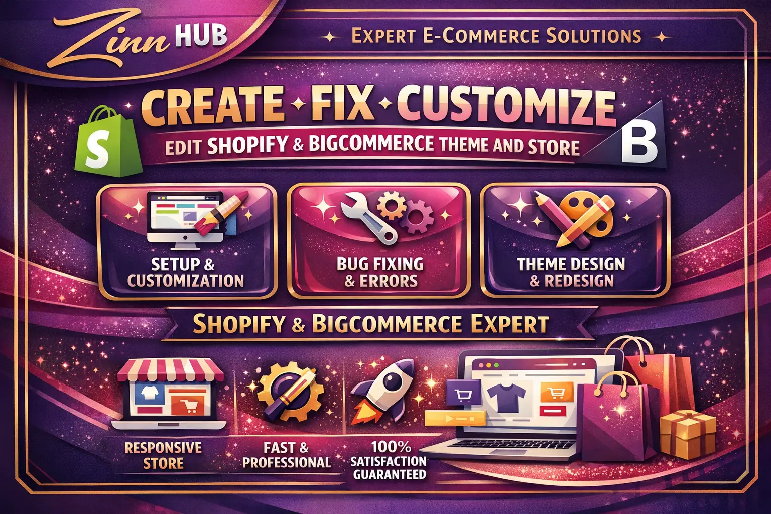 Create Fix Customize Edit Shopify Bigcommerce Theme And Store 1 Create Fix Customize Edit Shopify Bigcommerce Theme And Store