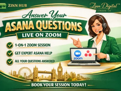 answer your asana questions in a live zoom session
