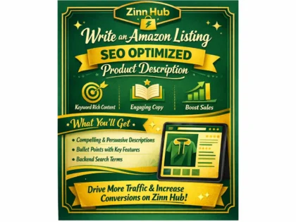 write an amazon listing SEO optimized product description
