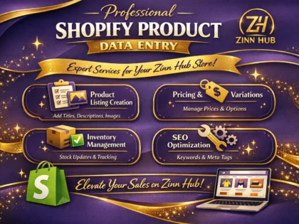 do shopify product data entry
