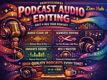 produce podcast audio editing
