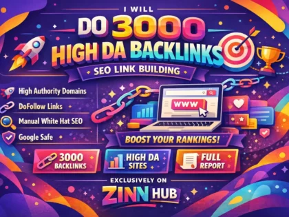 do 3000 high da backlinks SEO link building