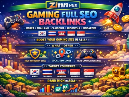 do gaming full SEO korean thailand cambodia indonesia singapore backlinks