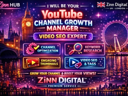 Be Your Youtube Channel Growth Manager Video Seo Expert