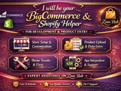 be bigcommerce shopify helper for development product entry