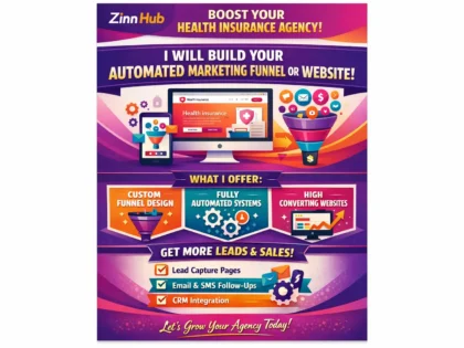 Create An Automated Marketing Funnel Or Website For Your Health Insurance Agency