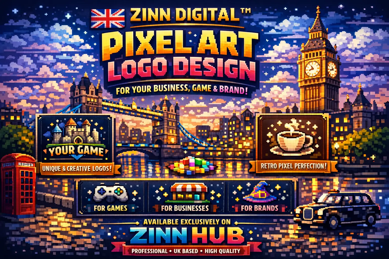 Create A Pixel Art Logo For Your Business, Game, Or Brand 3 Or Brand