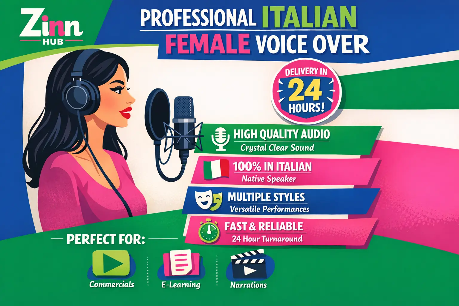 Record A Professional Italian Female Voice Over In 24H 1 Record A Professional Italian Female Voice Over In 24H