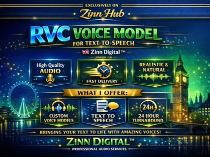 rvc voice model for text to speech high quality fast delivery