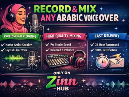 record and mix any arabic voice over