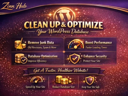 clean up and optimize your wordpress database