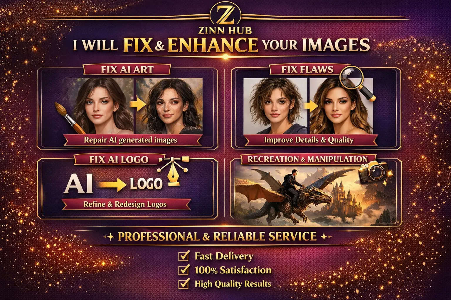 Fix Ai Art, Fix Flaws, Fix Ai Logo, Recreating , And Photo Manipulation 1 Fix Ai Art