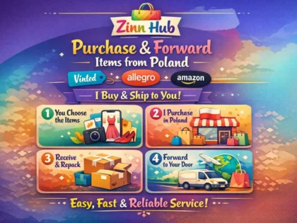 purchase and forward items from poland vinted