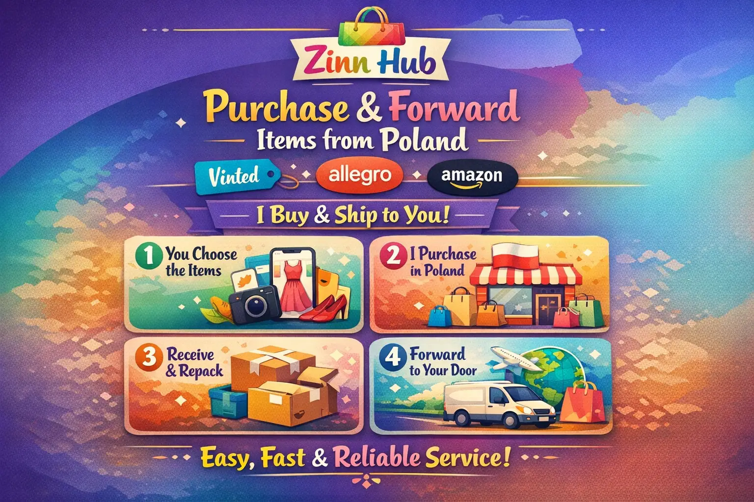 Purchase And Forward Items From Poland Vinted, Allegro, Amazon, Etc 1 Purchase And Forward Items From Poland Vinted