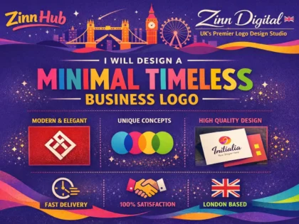 Design a minimal timeless business logo with Zinn Digital ™