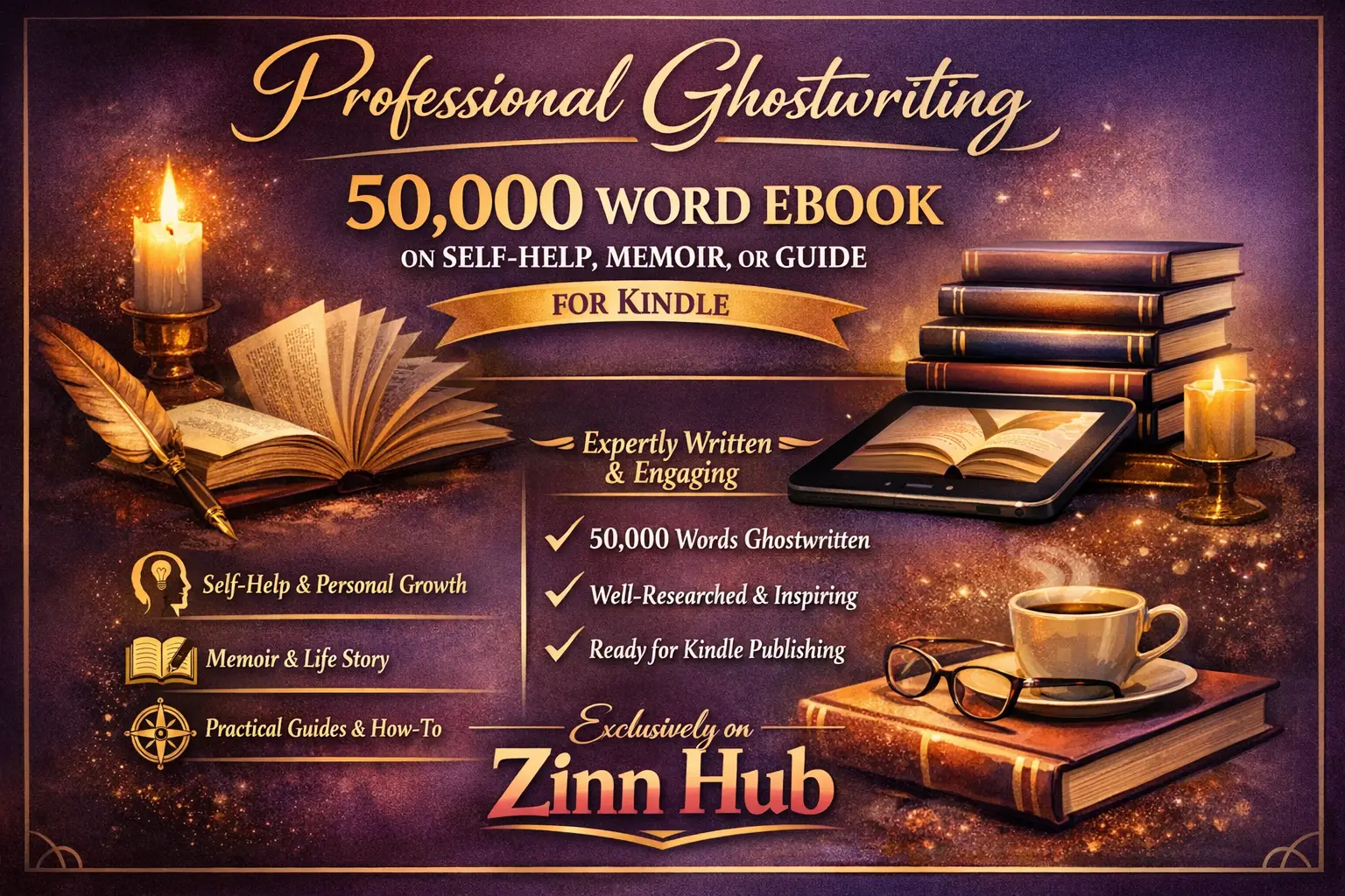 Ghostwrite 50K Words Ebook On Self Help, Memoir, Guide For Kindle As Pro Writer 1 Ghostwrite 50K Words Ebook On Self Help