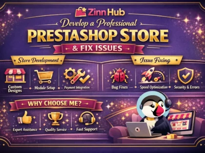 develop a professional prestashop store and fix issues