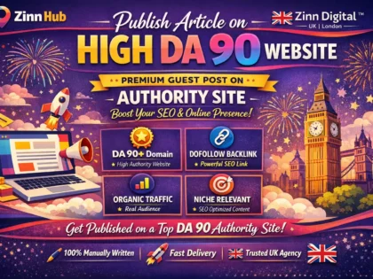 Publish article on high DA 90 website as guest post - Zinn Digital ™
