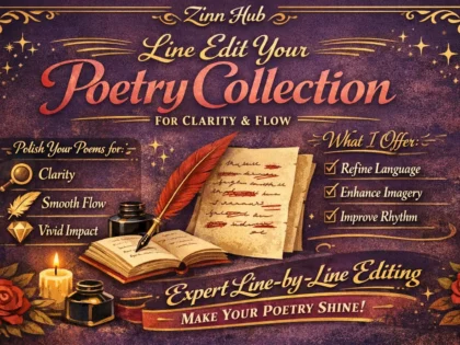 line edit your poetry collection for clarity and flow