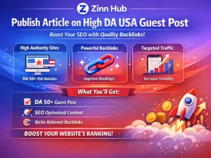Publish Article On High Da Usa Guest Post Backlink Or Provide Seo Link Building
